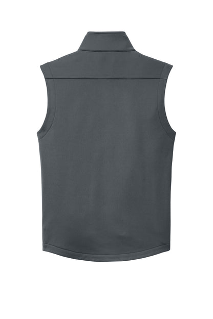 Eddie Bauer Smooth Mid Layer Fleece Vest - Iron Gate - flat back