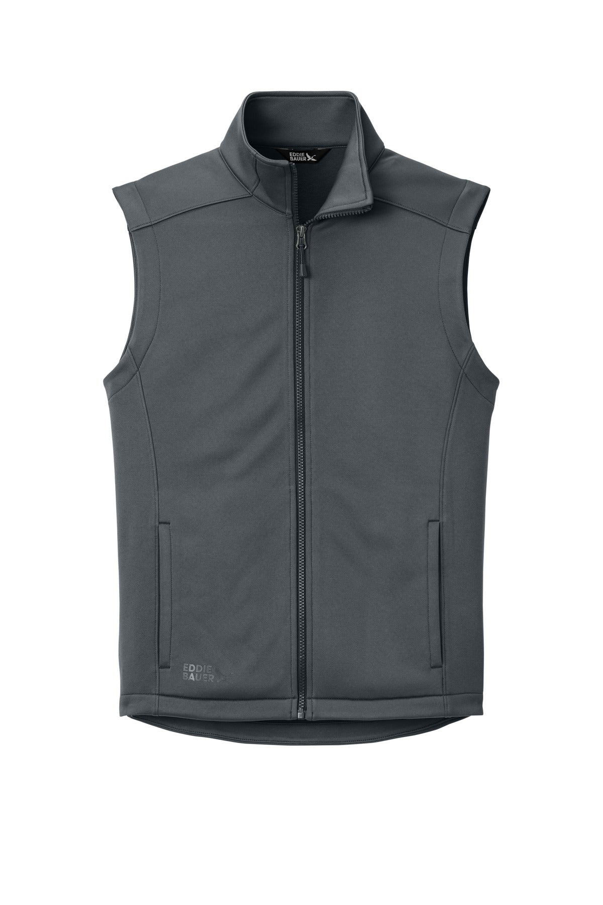 Eddie Bauer Smooth Mid Layer Fleece Vest - Iron Gate - flat front