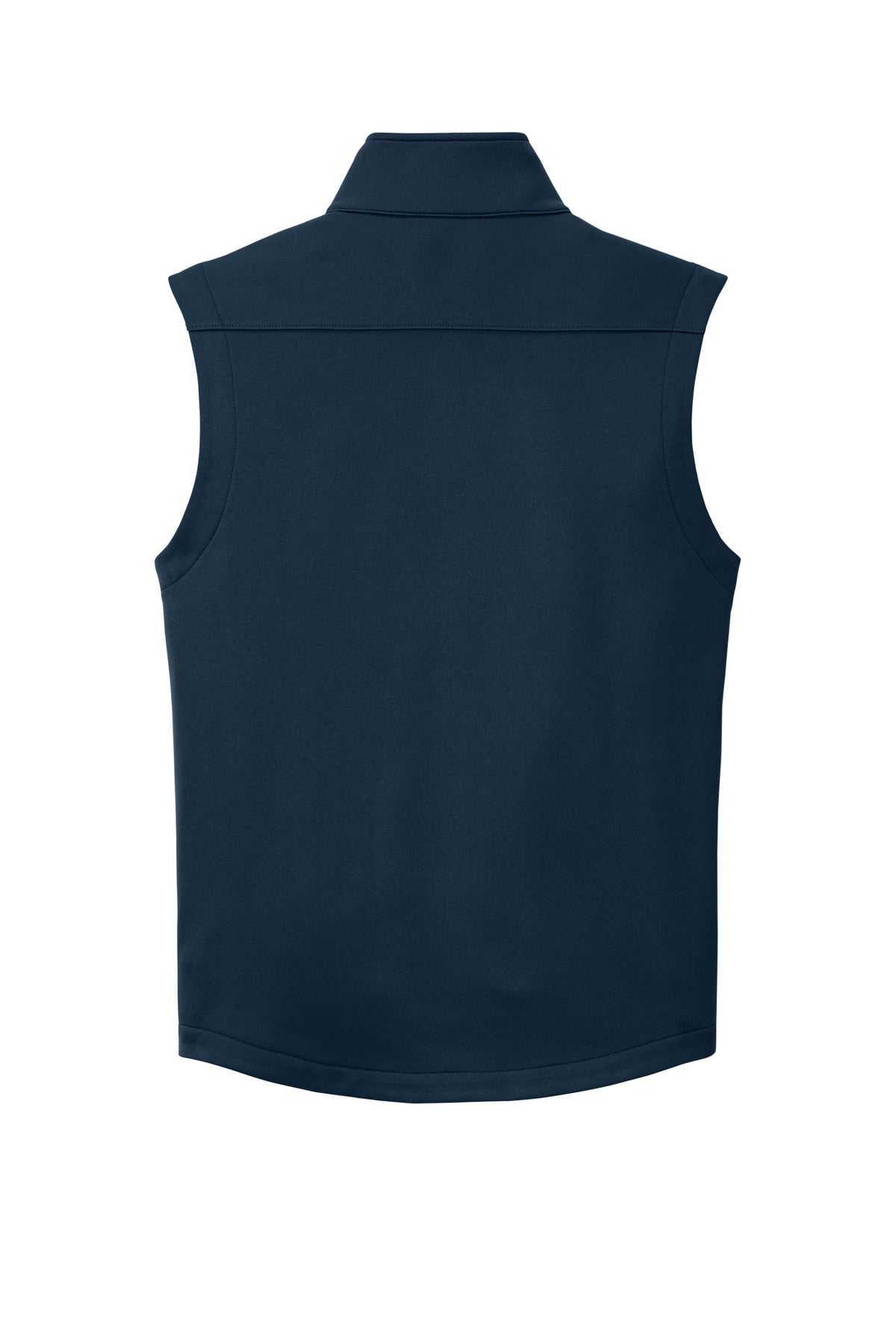 Eddie Bauer Smooth Mid Layer Fleece Vest - River Blue Navy - flat back