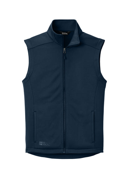 Eddie Bauer Smooth Mid Layer Fleece Vest - River Blue Navy - flat front