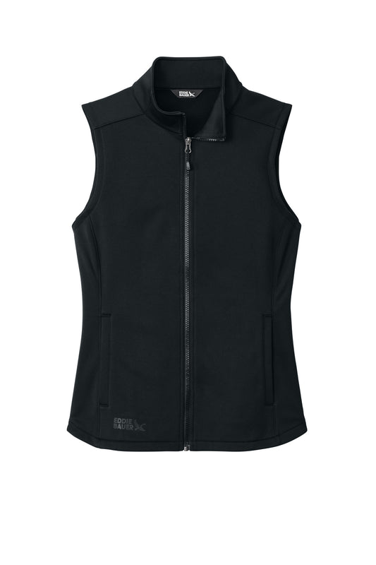 Eddie Bauer Women's Smooth Mid Layer Fleece Vest - Black - front