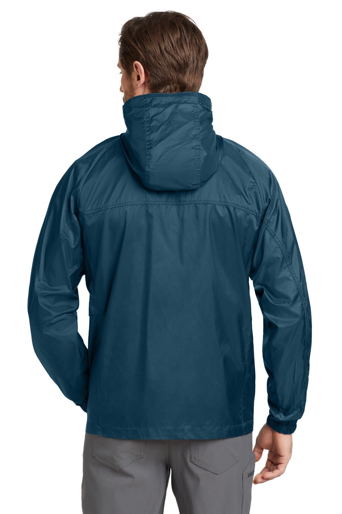 Eddie Bauer Packable Wind Jacket - Adriatic Blue - back