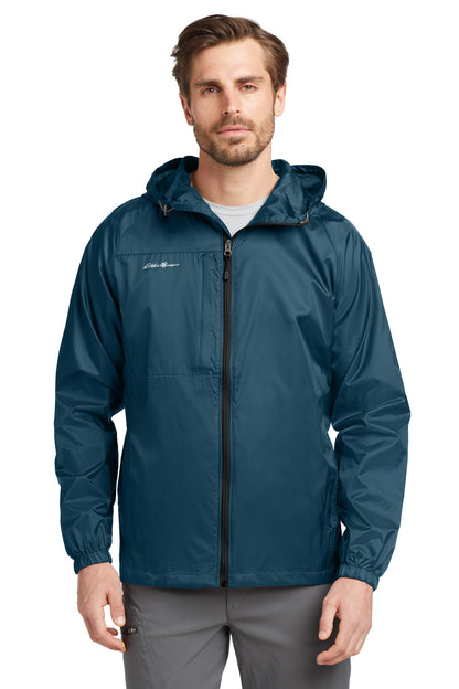 Eddie Bauer Packable Wind Jacket - Adriatic Blue - front