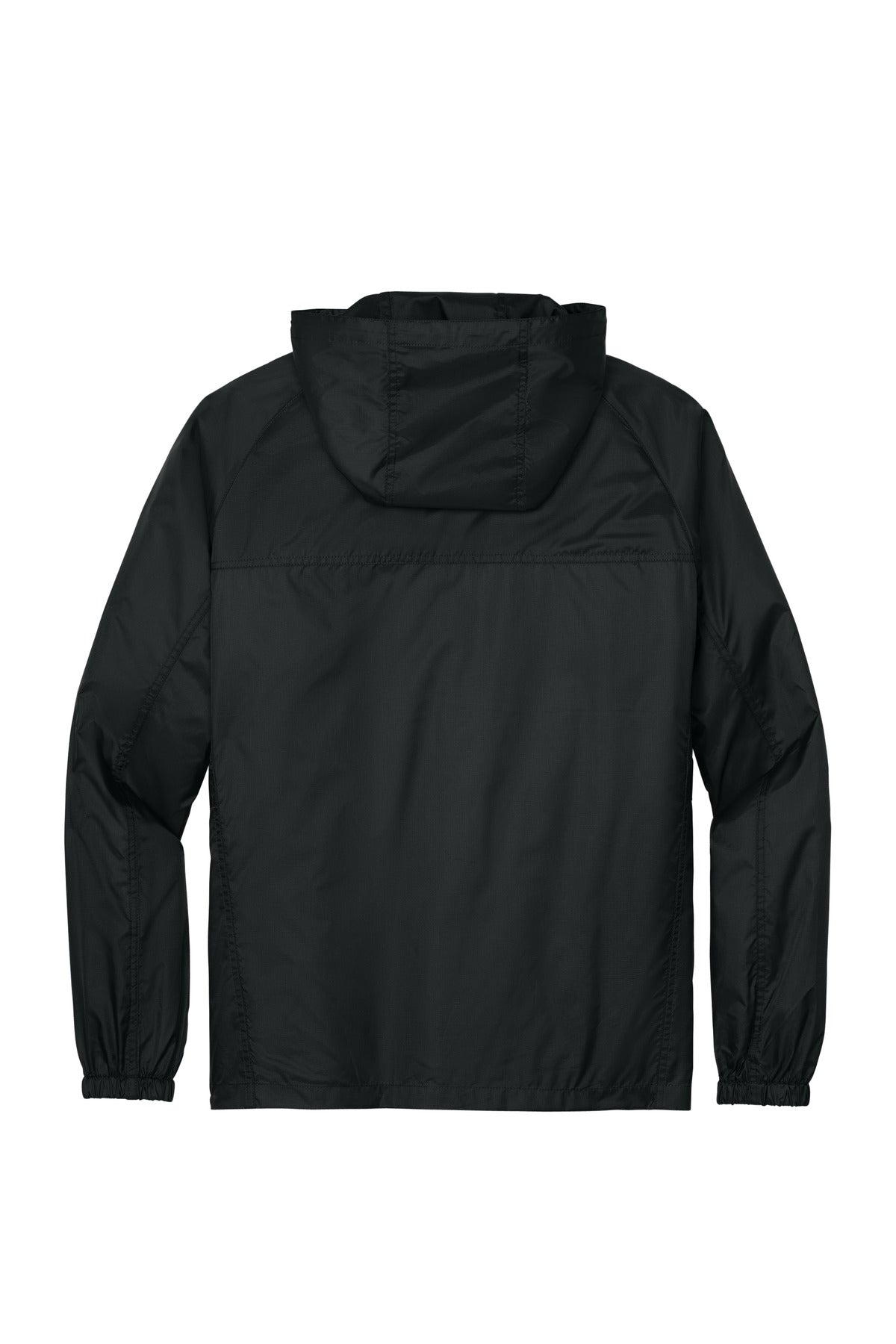 Eddie Bauer Packable Wind Jacket - Black - flat back