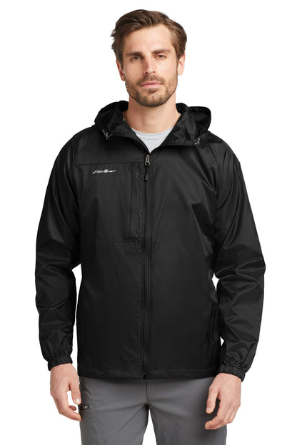 Eddie Bauer Packable Wind Jacket - Black - front
