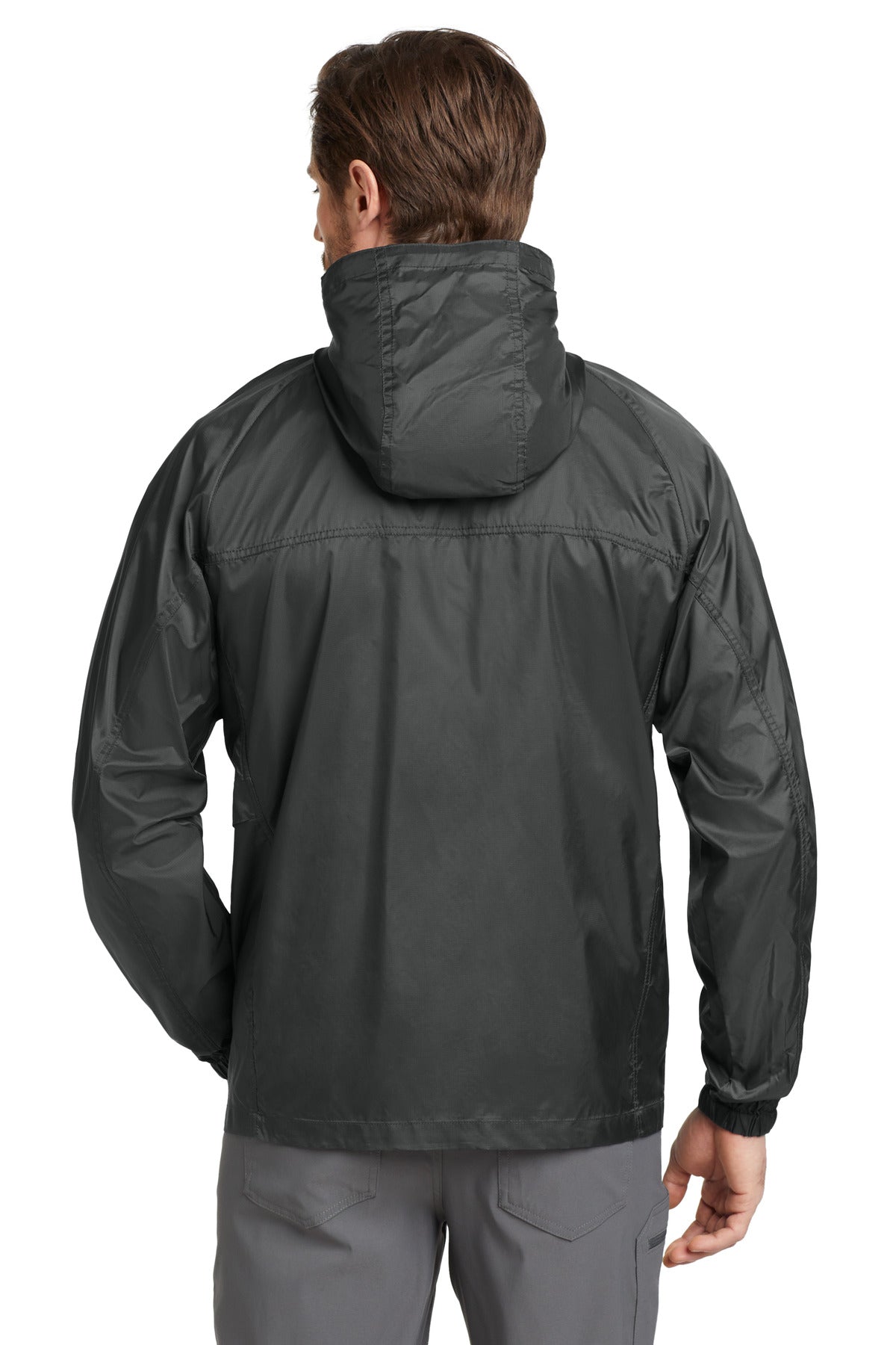 Eddie Bauer Packable Wind Jacket - Grey Steel - back