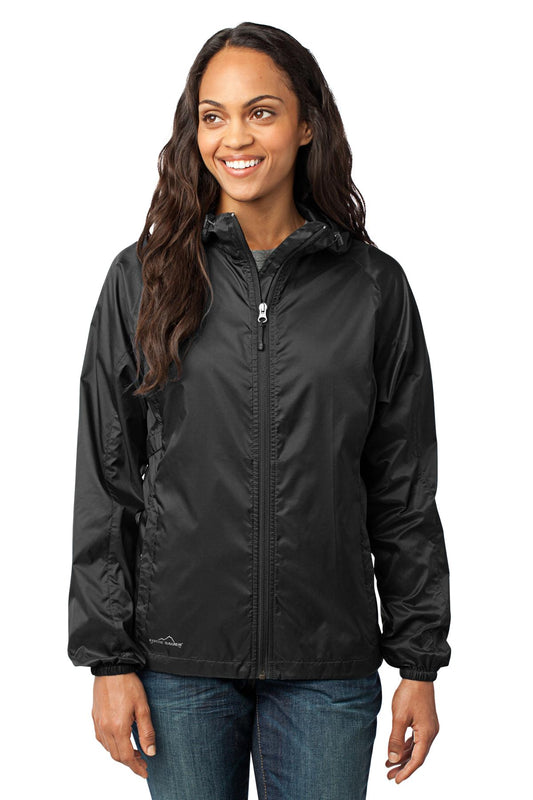 Eddie Bauer Women's Packable Wind Jacket - Black - front