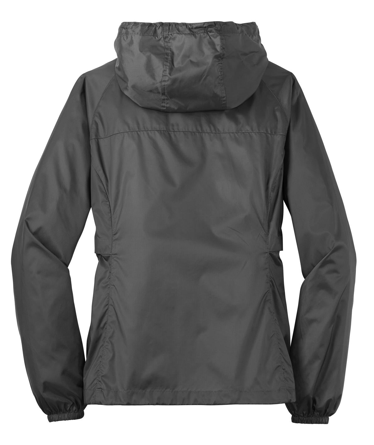 Eddie Bauer Women's Packable Wind Jacket - Grey Steel - flat back