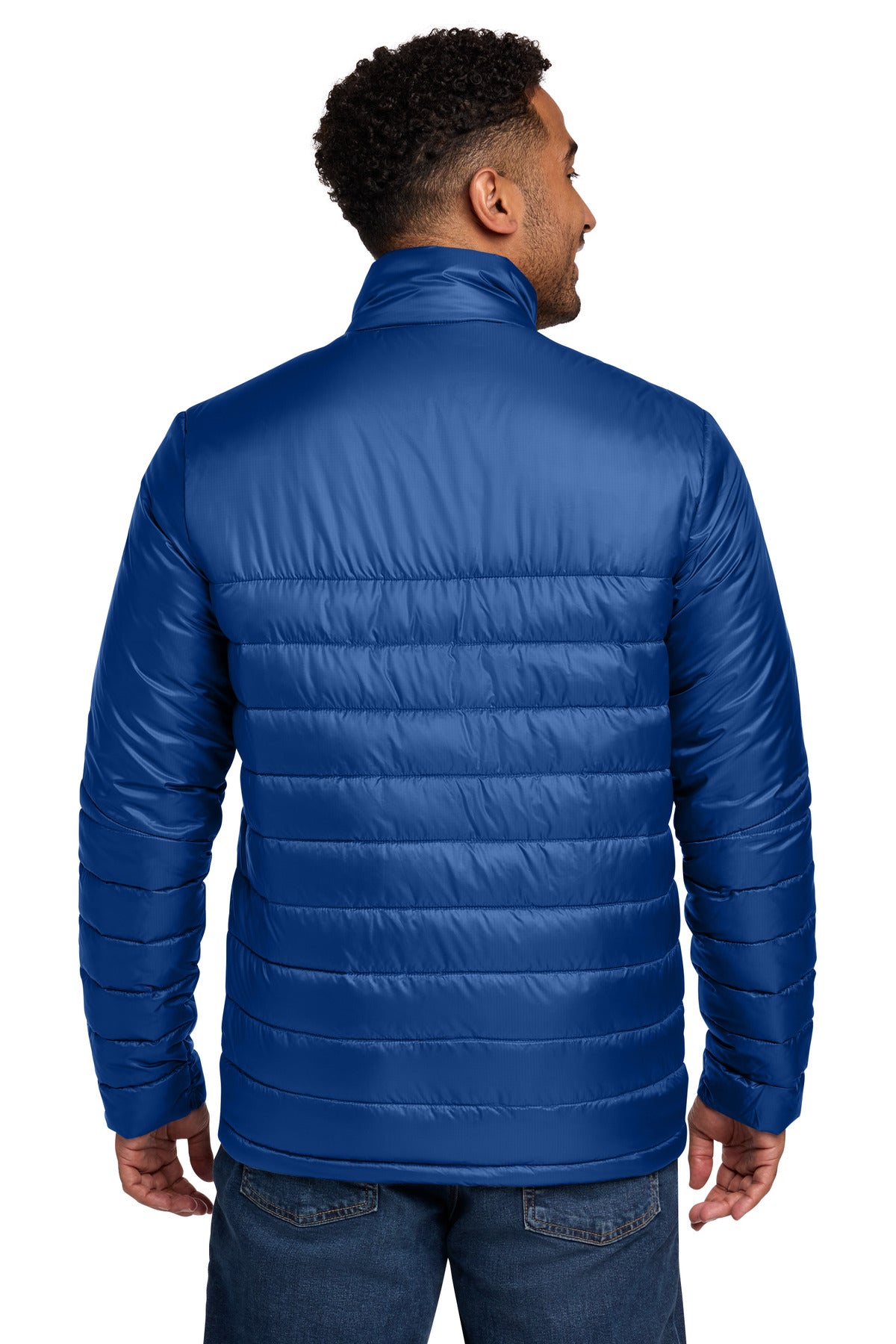 Eddie Bauer Quilted Jacket - Cobalt Blue - back