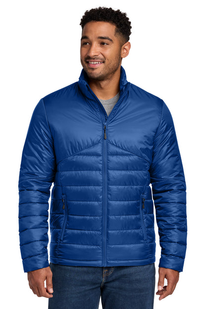 Eddie Bauer Quilted Jacket - Cobalt Blue - front