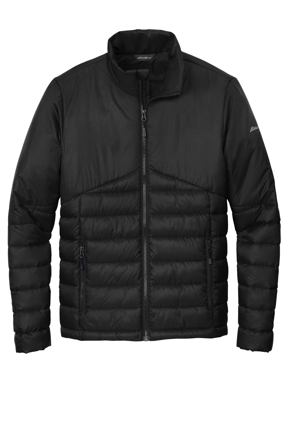 Eddie Bauer Quilted Jacket - Deep Black - flat front