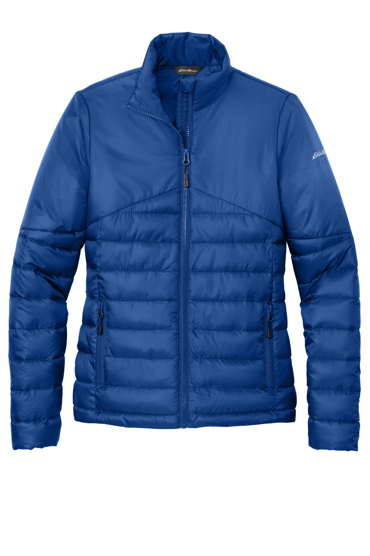 Eddie Bauer Women's Quilted Jacket - Cobalt Blue - flat front