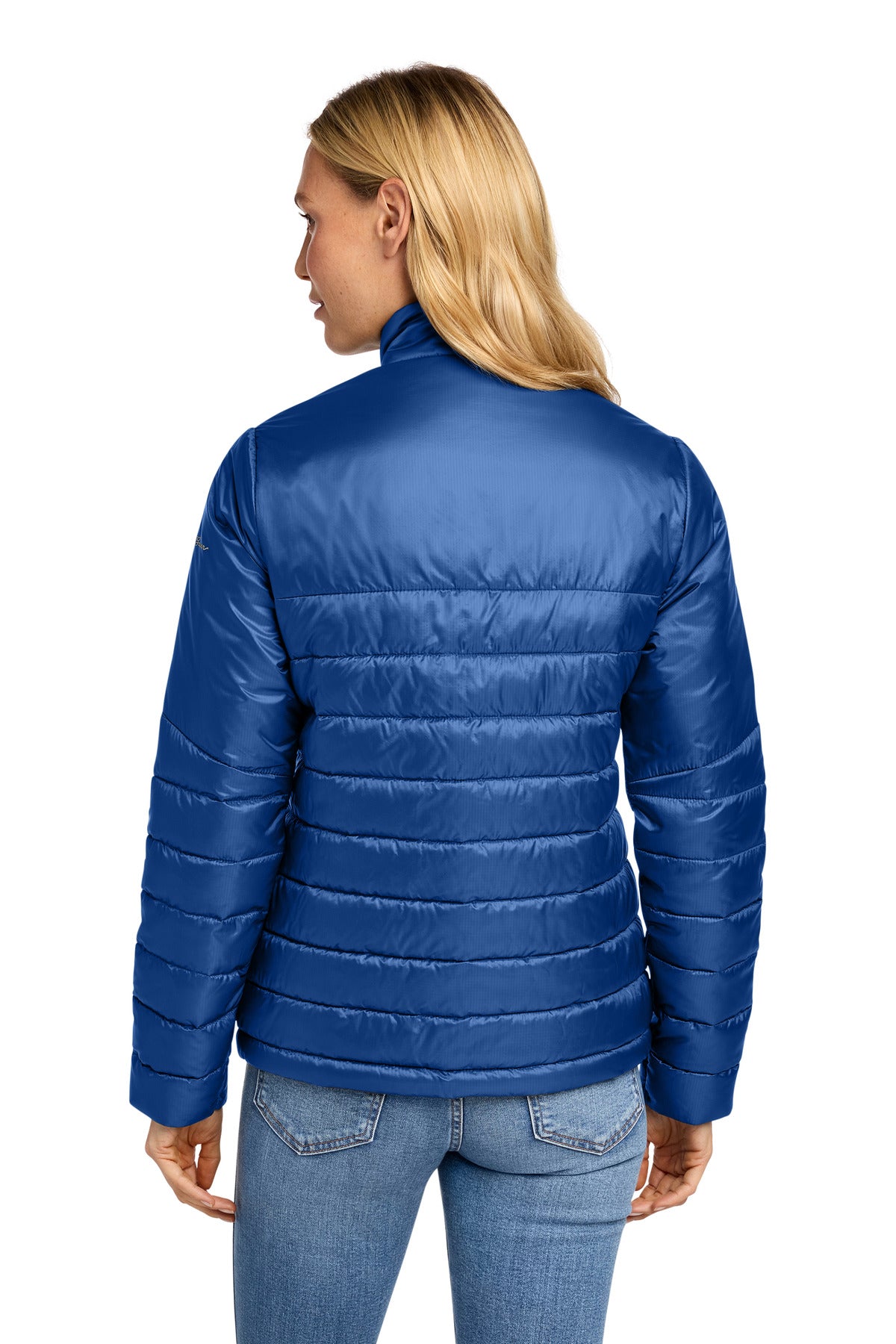 Eddie Bauer Women's Quilted Jacket - Cobalt Blue - back