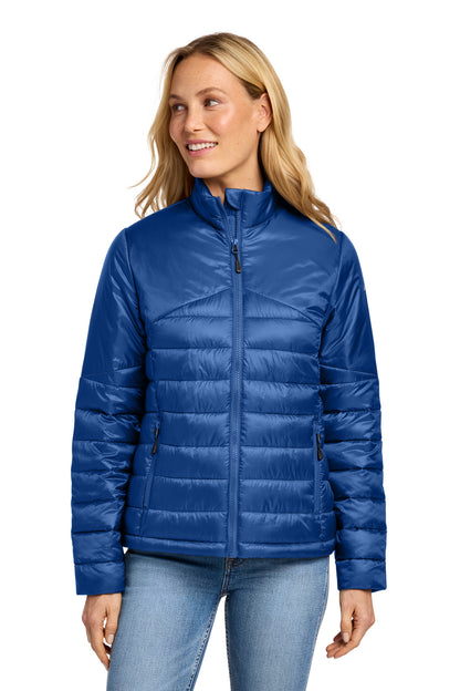 Eddie Bauer Women's Quilted Jacket - Cobalt Blue - front