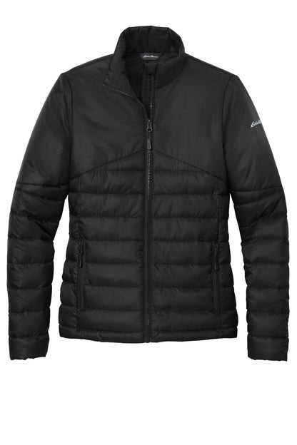 Eddie Bauer Women's Quilted Jacket - Deep Black - flat front