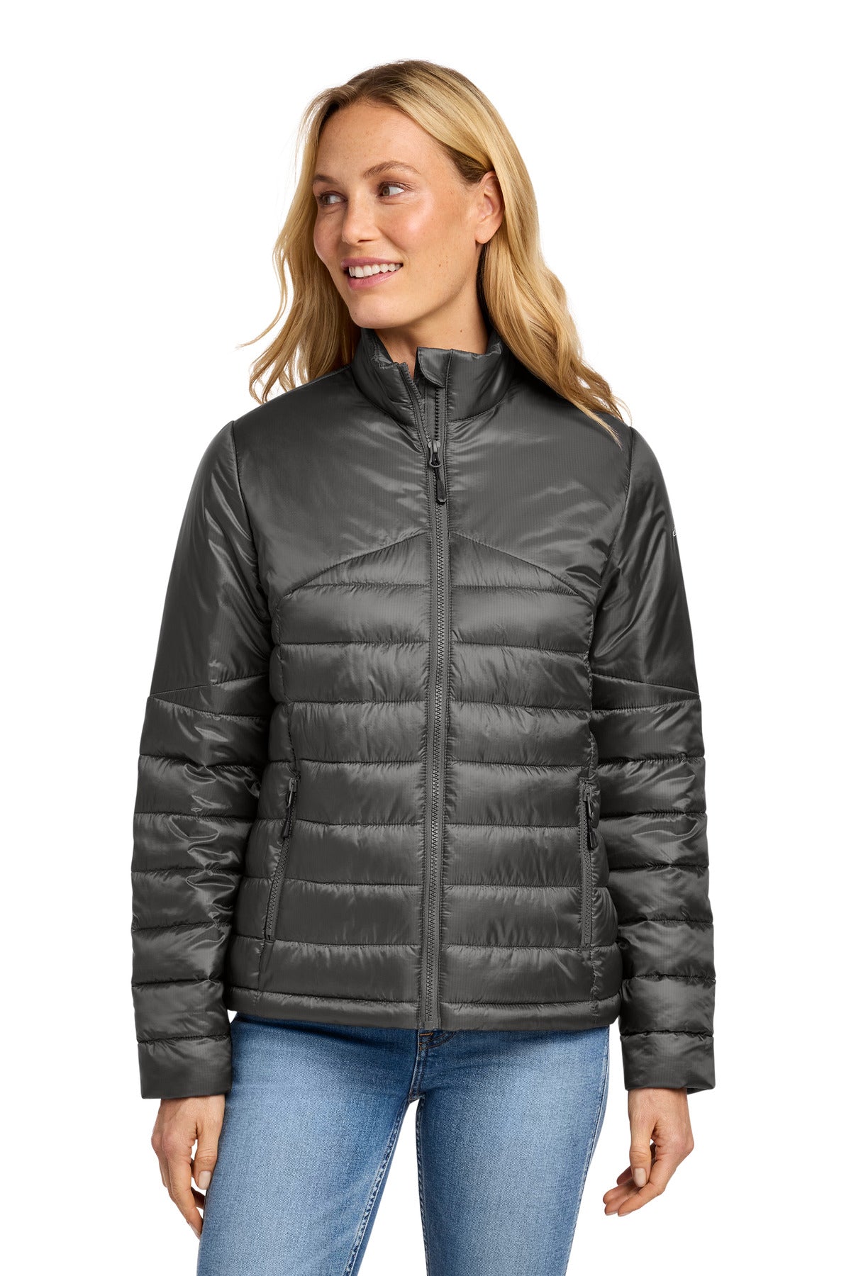 Eddie Bauer Women's Quilted Jacket - Iron Gate - front