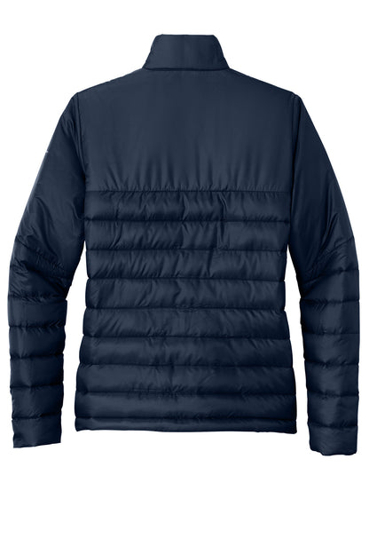 Eddie Bauer Women's Quilted Jacket - River Blue Navy - flat back