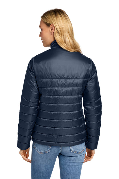 Eddie Bauer Women's Quilted Jacket - River Blue Navy - back