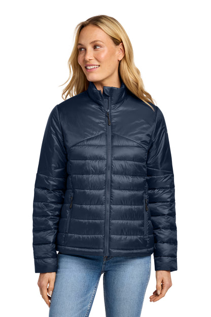 Eddie Bauer Women's Quilted Jacket - River Blue Navy - front