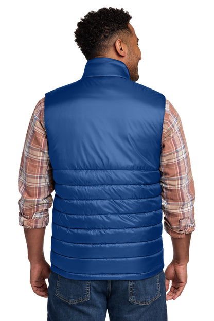 Eddie Bauer Quilted Vest - Cobalt Blue - back
