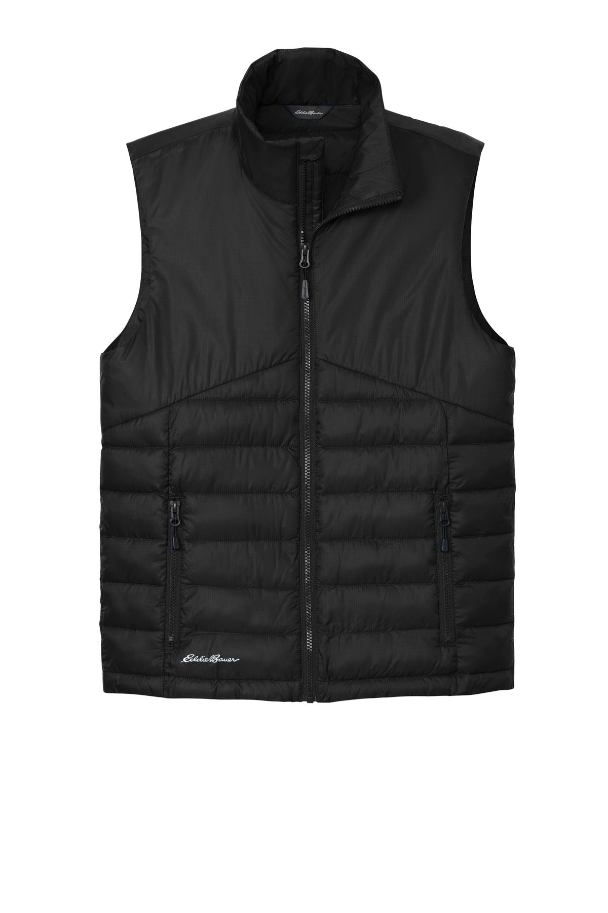 Eddie Bauer Quilted Vest - Deep Black - flat front