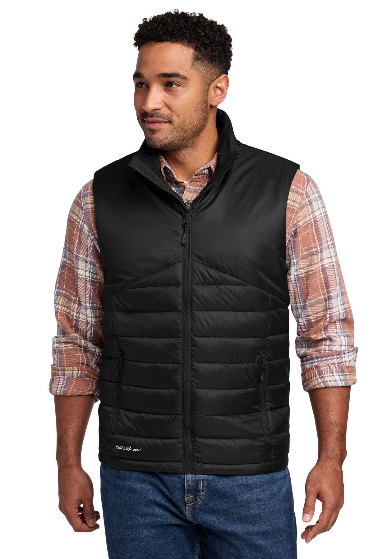Eddie Bauer Quilted Vest - Deep Black - front