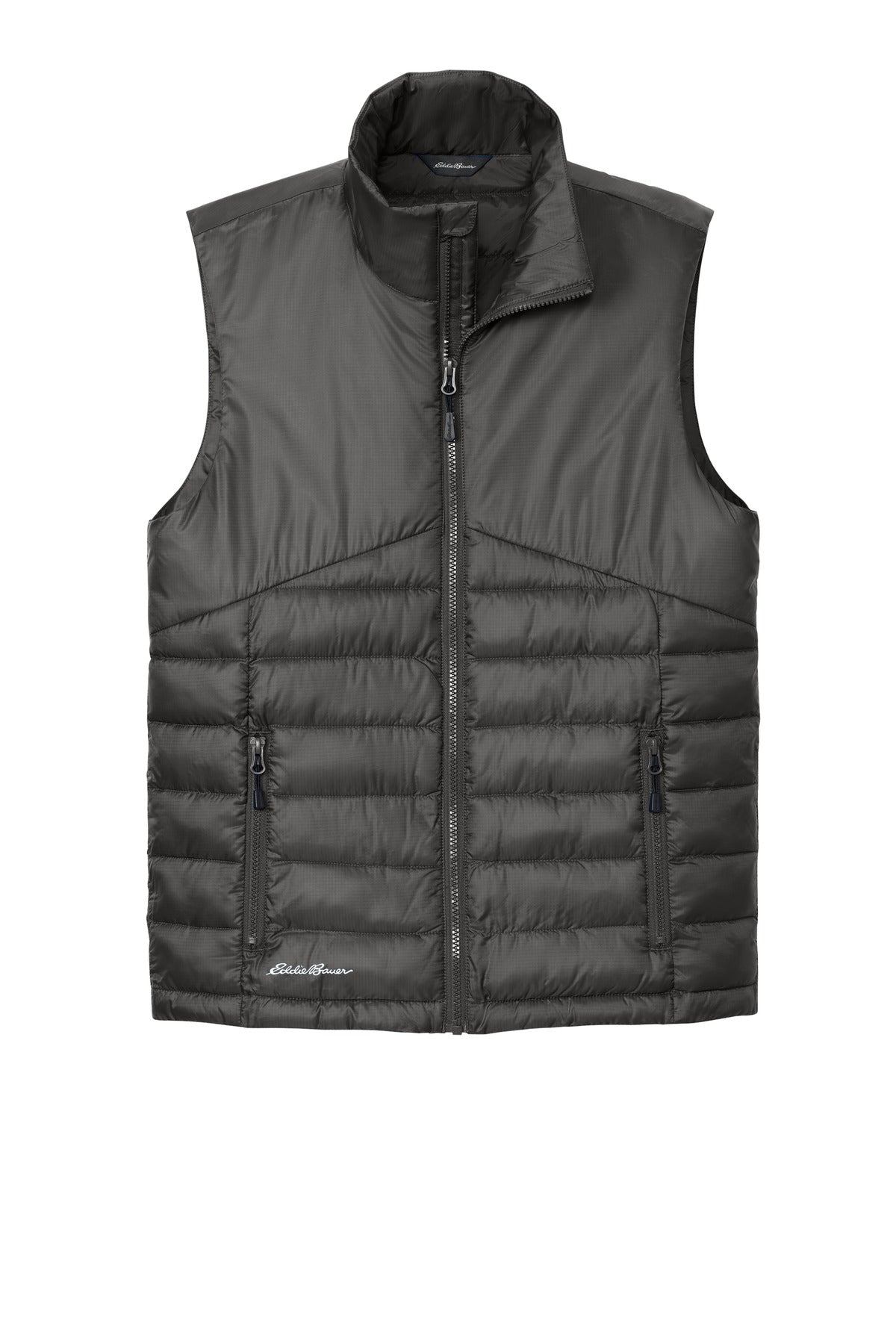 Eddie Bauer Quilted Vest - Iron Gate - flat front