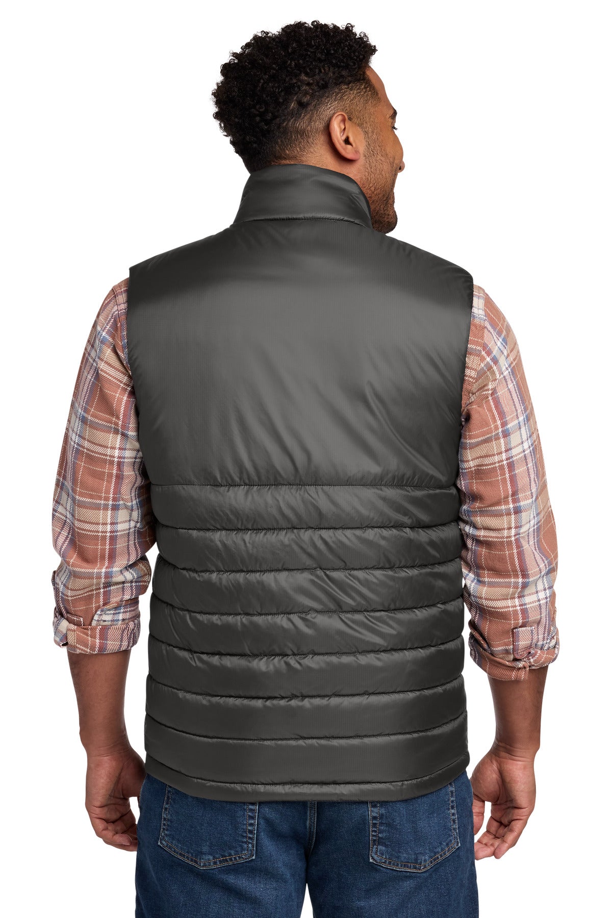 Eddie Bauer Quilted Vest - Iron Gate - back