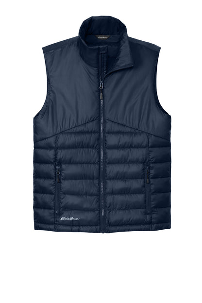 Eddie Bauer Quilted Vest - River Blue Navy - flat front