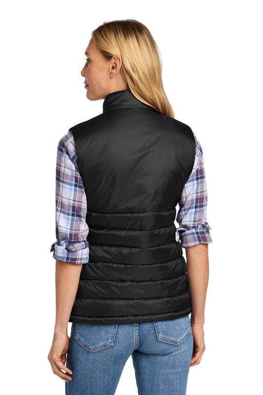 Eddie Bauer Women's Quilted Vest - Deep Black - back