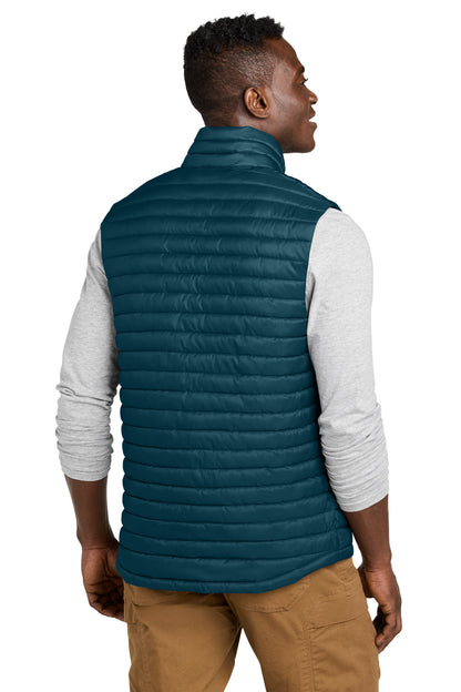 Eddie Bauer Packable Quilted Vest - Adriatic Blue - back