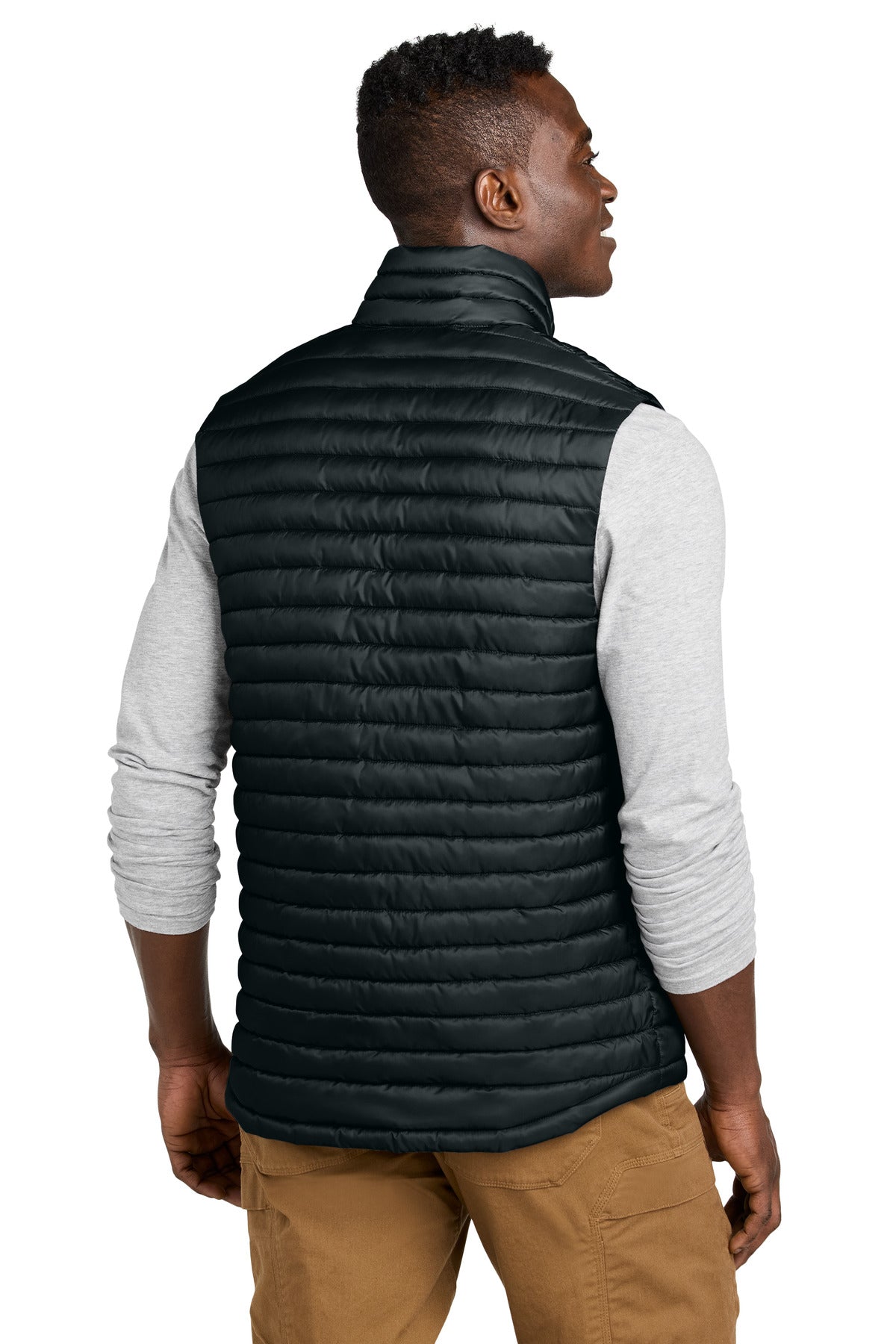 Eddie Bauer Packable Quilted Vest - Black - back