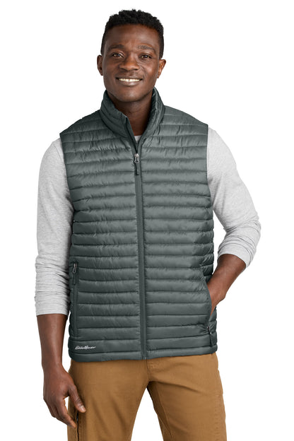 Eddie Bauer Packable Quilted Vest - Metal Grey - front