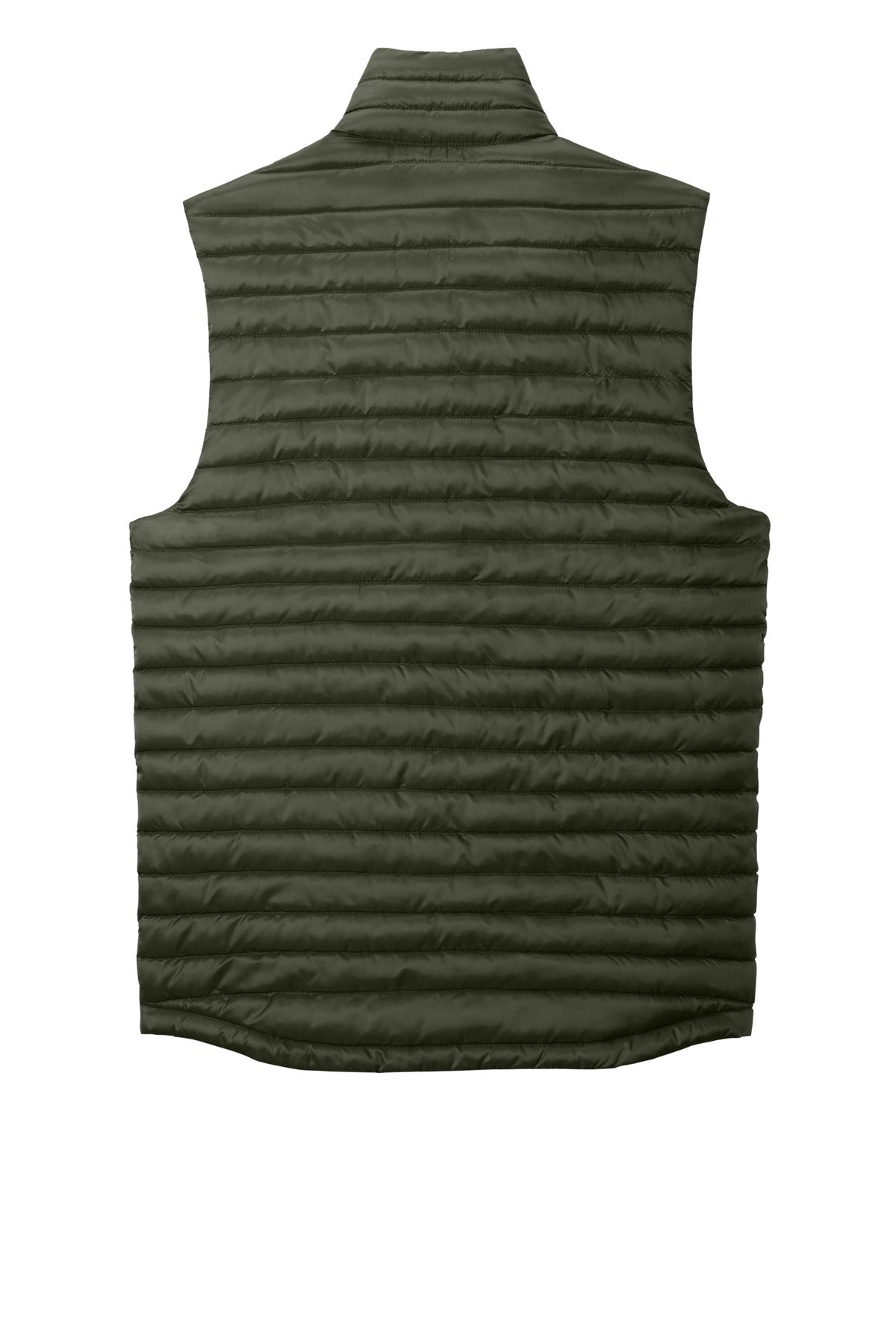 Eddie Bauer Packable Quilted Vest - Olive Green - flat back