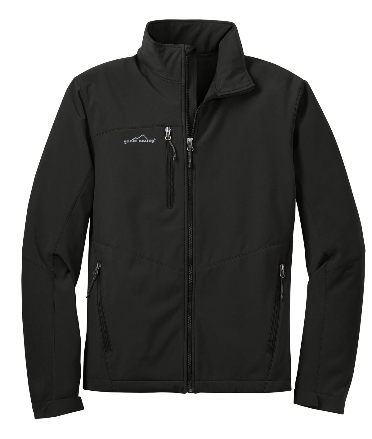 Eddie Bauer Soft Shell Jacket - Black - flat front
