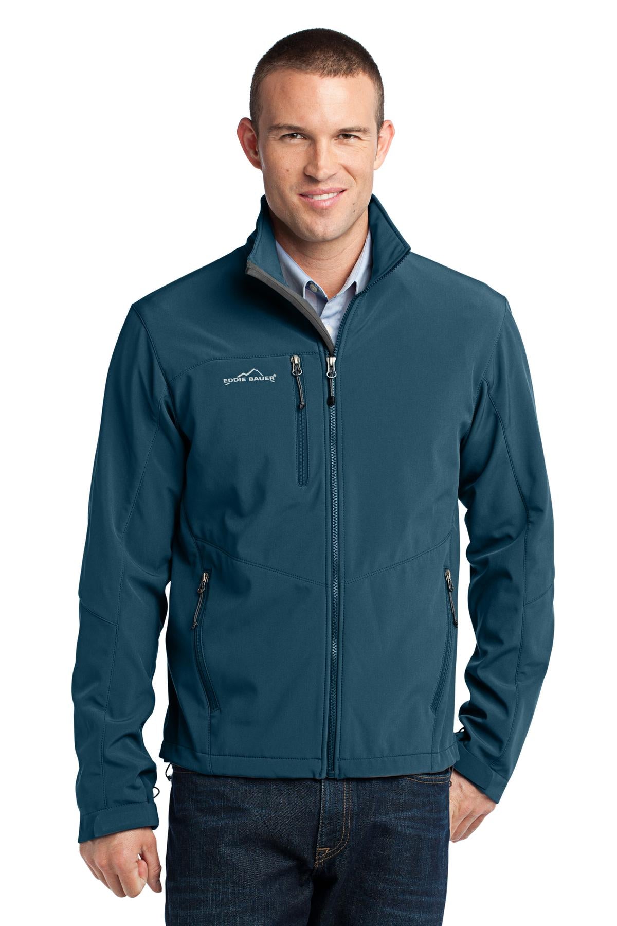 Eddie Bauer Soft Shell Jacket - Dark Adriatic - front