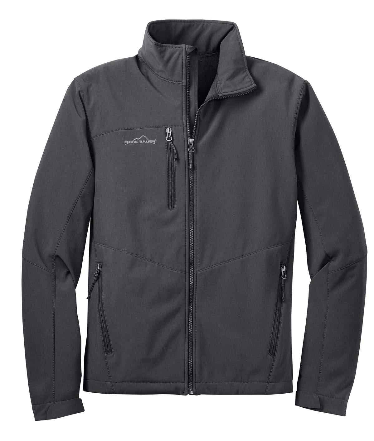 Eddie Bauer Soft Shell Jacket - Grey Steel - flat front