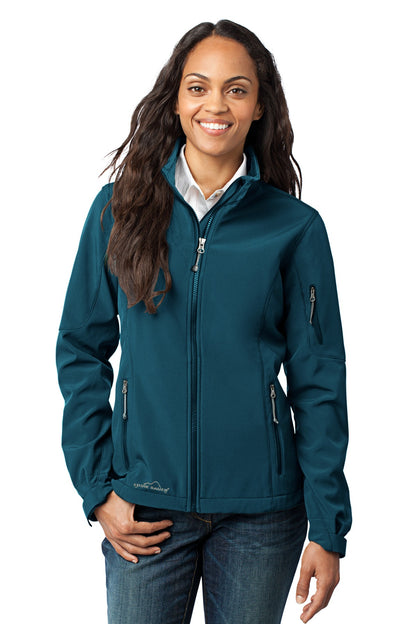 Eddie Bauer Women's Soft Shell Jacket - Dark Adriatic - front