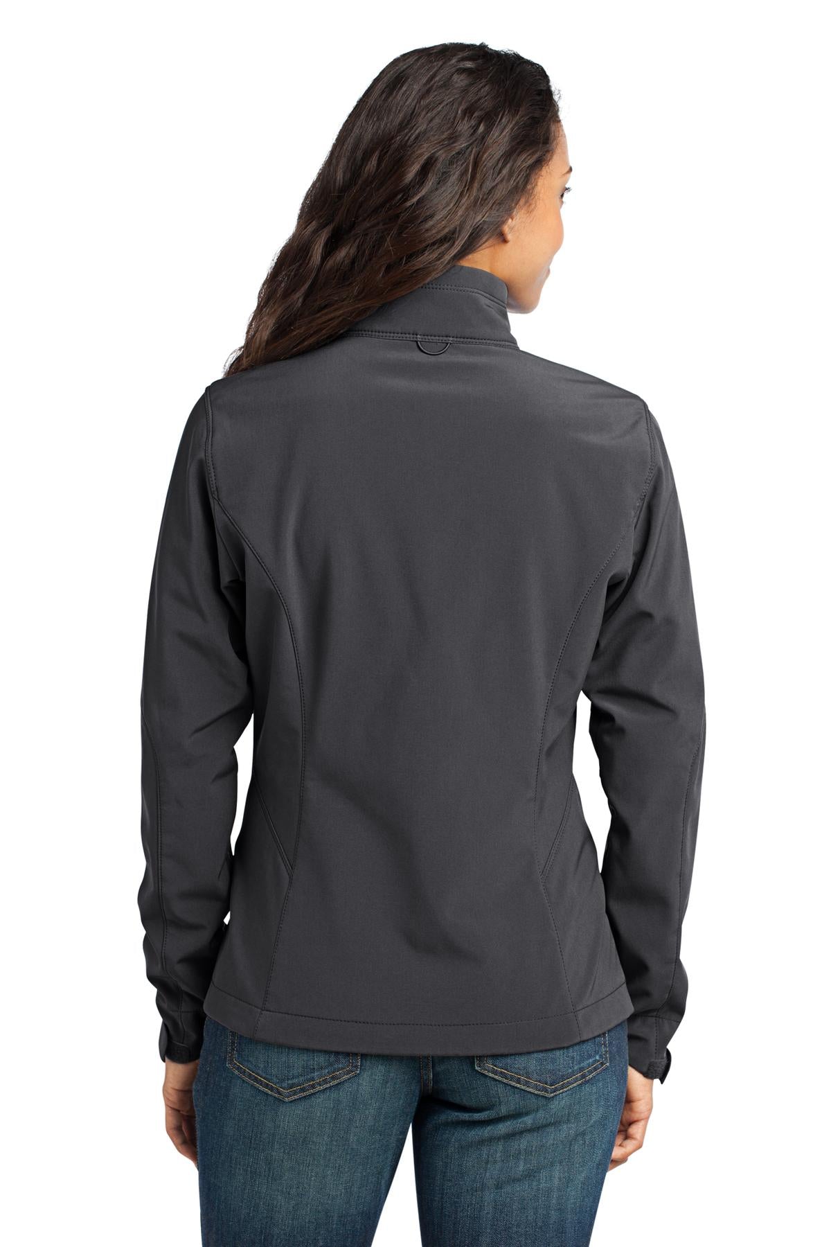 Eddie Bauer Women's Soft Shell Jacket - Grey Steel - back