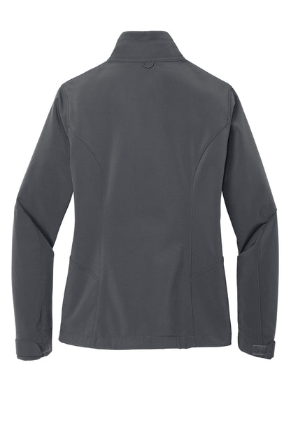 Eddie Bauer Women's Soft Shell Jacket - Grey Steel - flat back