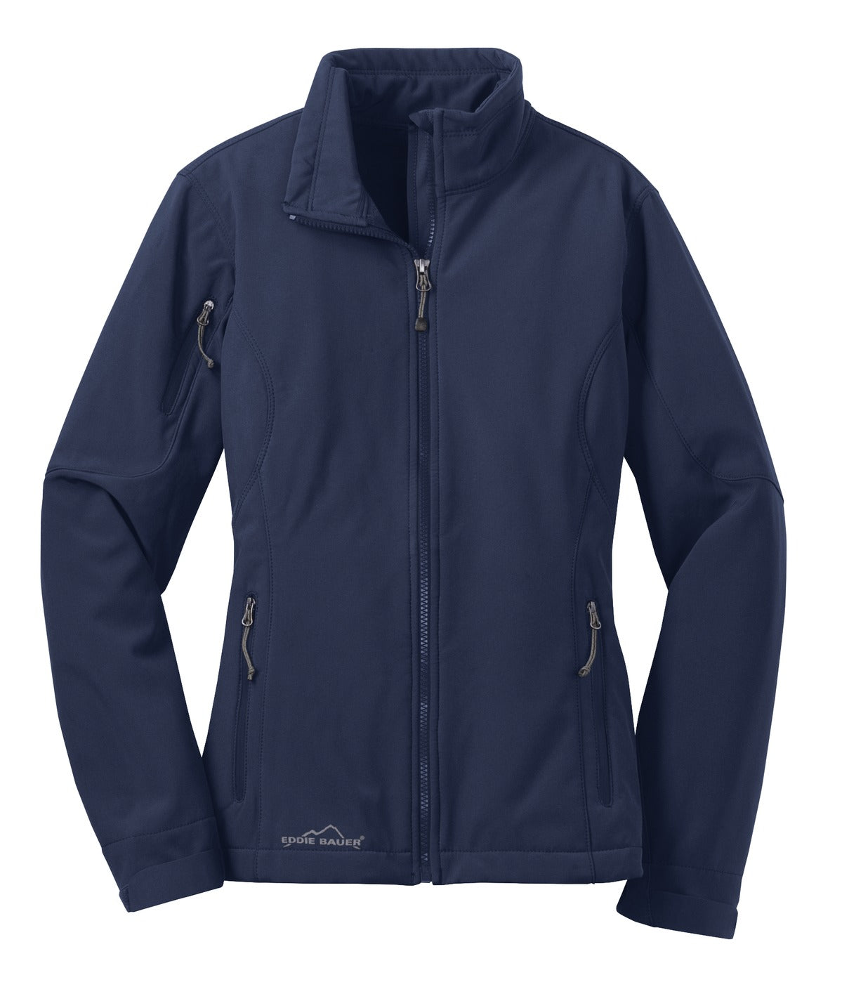 Eddie Bauer Women's Soft Shell Jacket - River Blue Navy - flat front