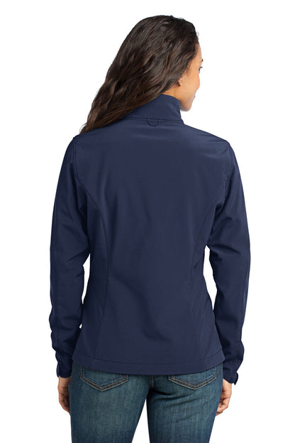 Eddie Bauer Women's Soft Shell Jacket - River Blue Navy - back