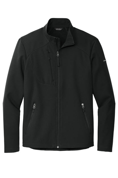 Eddie Bauer Stretch Soft Shell Jacket - Deep Black - flat front