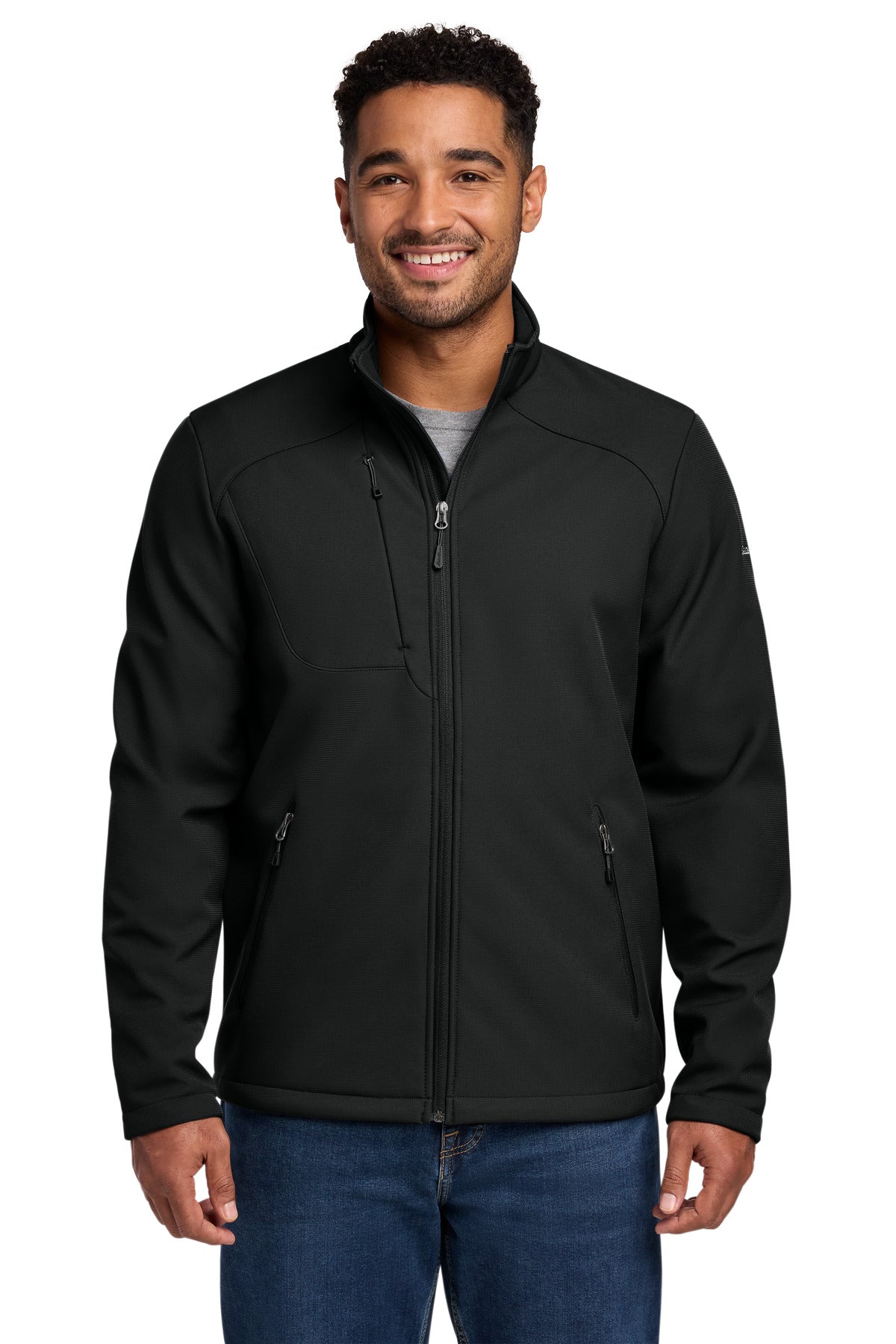 Eddie Bauer Stretch Soft Shell Jacket - Deep Black - front