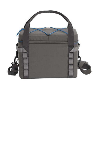 Eddie Bauer Max Cool 24-Can Cooler - Metal Grey/ Expedition Blue - flat back