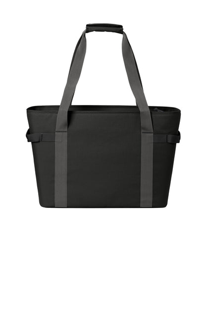 Eddie Bauer Max Cool Tote Cooler - Black/ Grey Steel - flat back