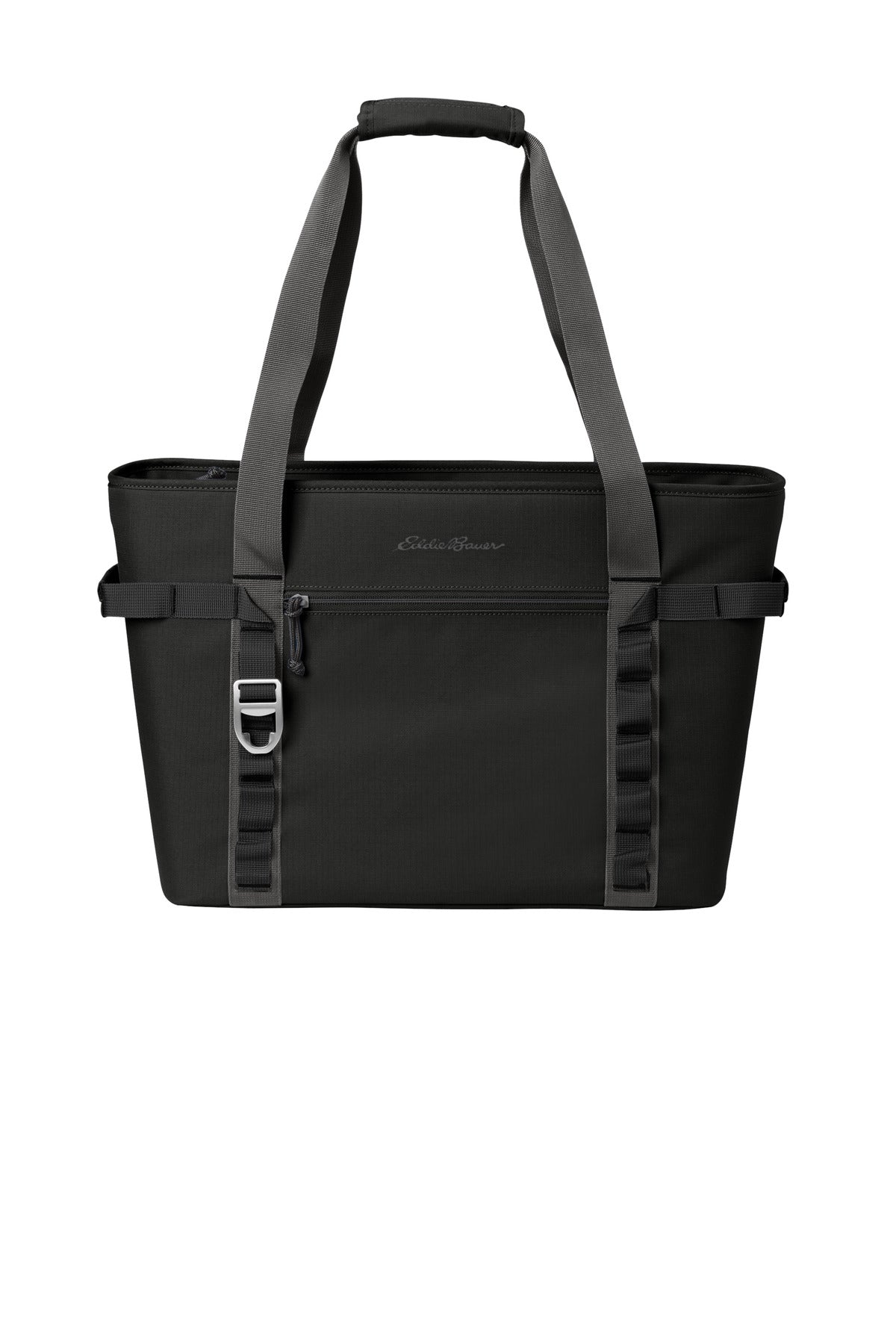 Eddie Bauer Max Cool Tote Cooler - Black/ Grey Steel - front