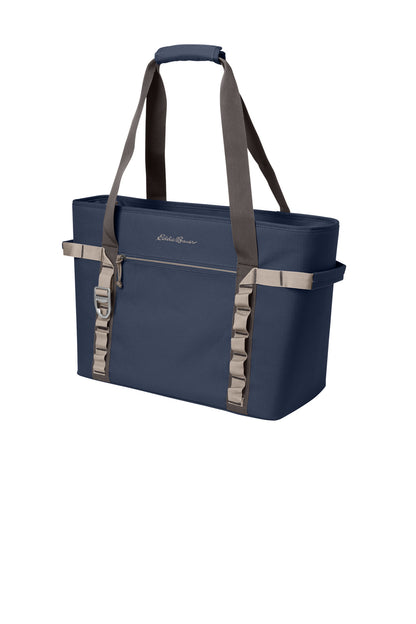 Eddie Bauer Max Cool Tote Cooler - River Blue Navy/ Chrome - front
