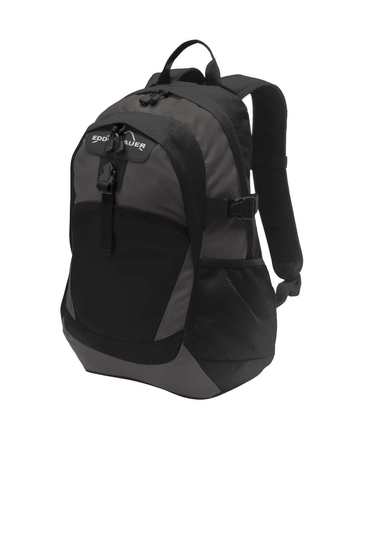 Eddie Bauer Ripstop Backpack - Black/ Grey Steel - front