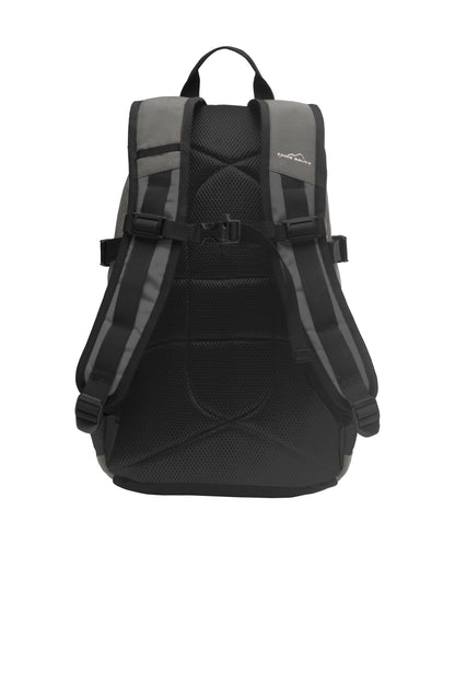 Eddie Bauer Ripstop Backpack - Pewter Grey/ Grey Steel - flat back